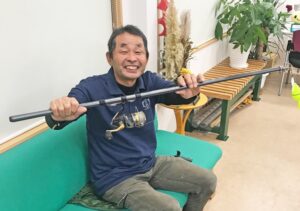 米本志信さんの釣り竿